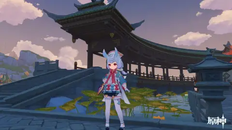 桥边荷塘