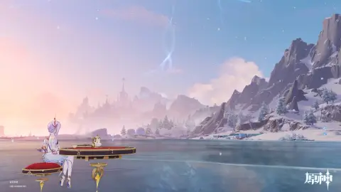 至东冰湖与雪原